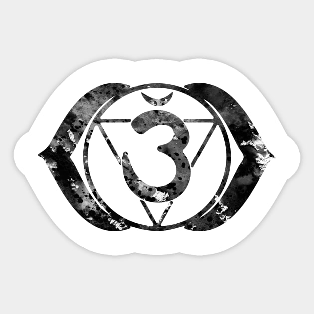 Third Eye Chakra Sticker by erzebeth